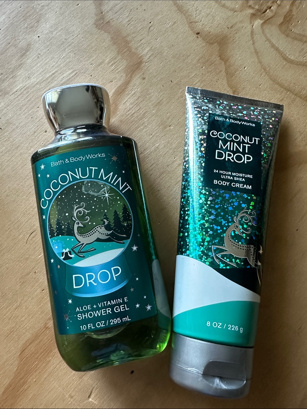 Bath & Body Works Coconut Mint Drop Shower Gel & Body Cream - NEW